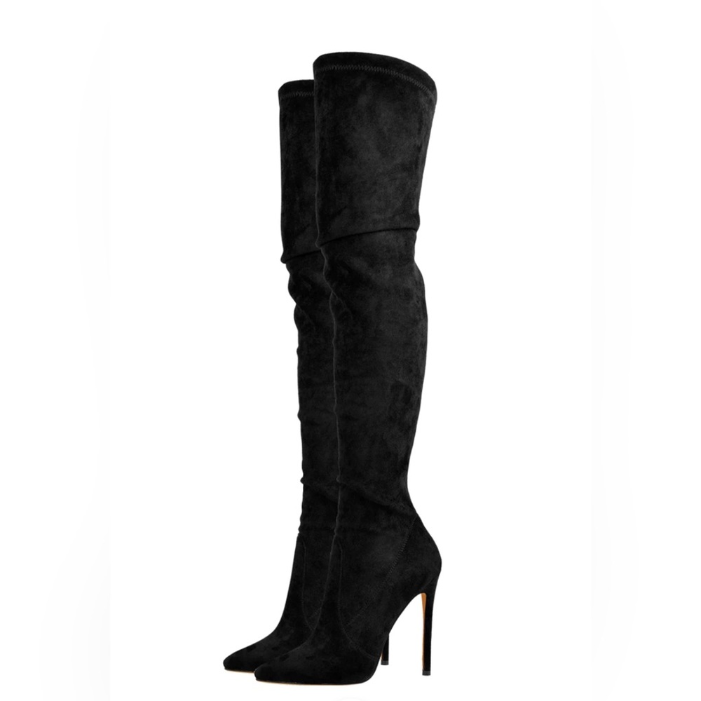 Onlymaker Stretch Suede Over-The-Knee Boots